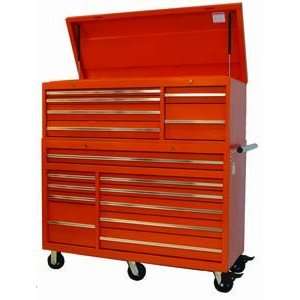    56 16 Drawer Standard Duty Chest/Cabinet Combo  Orange Automotive