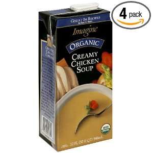 Imagine Soup Creamy Chicken Organic, 32 ounces (Pack of4)  