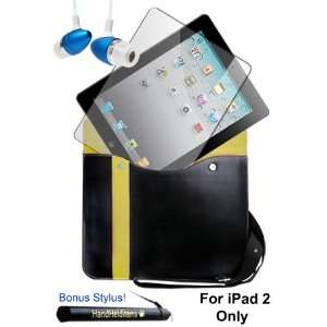  HHi iPad 2 Combo Pack   iGg messengerPad Leather Carry Bag 