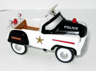   Police Car~Ott dolls can ride~CHRISTMAS TOY~Dollhouse scale Miniature