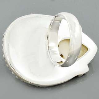   Bone Garnet Gemstone 925 Sterling Silver Ring Size 8 Lot#9R  