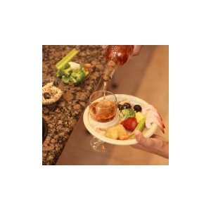   Wheat Straw Plate with Drink Holder (PG825), Nat