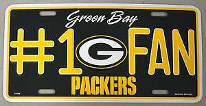   PACKERS #1 FAN License Plate Auto Tag Truck NEW NFL Room Decor  