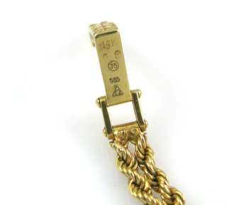 Ladies Omega Quartz 14K Yellow Gold Rope Watch 1450  