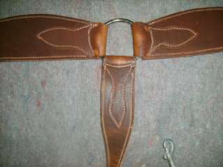 HARNESS LEATHER ROPING BREASTCOLLAR RANCH COWBOY HORSE TACK  