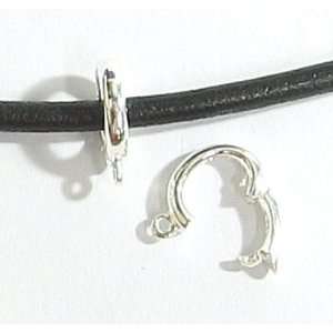   pc Sterling Silver Pearl Bail Clasp Shortener Enhancer