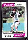 NOLAN RYAN 1974 Topps #20 California Angels 74 Good   V