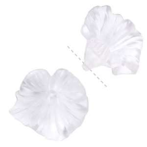  Lucite Petunia Flower Blossoms Beads Crystal 35mm (2 