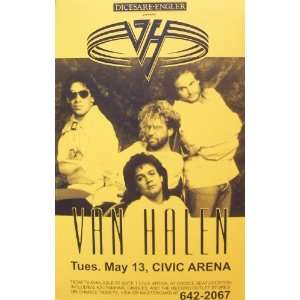  Van Halen Civic Arena May 13 LIVE 11x17 Rare Very Limited 