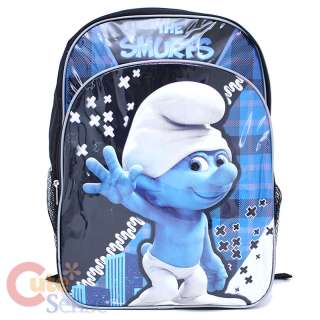 The Smurfs School Backpack Back To School Smurf Bag 1