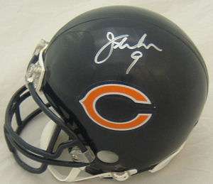 bears mini helmet which has been personally signed by jim mcmahon one 
