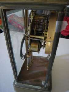 Antique Seth Thomas Mantle Brass Clock works but needs help  