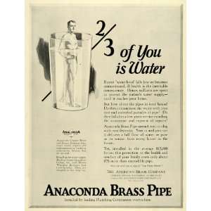   Brass Pipe Plumbing Contractors   Original Print Ad