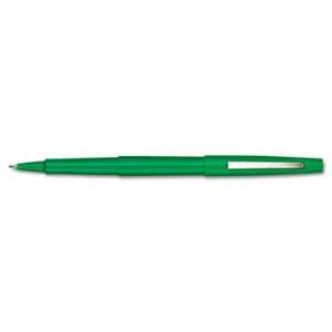 Point Guard Flair Porous Point Stick Pen, Green Ink 
