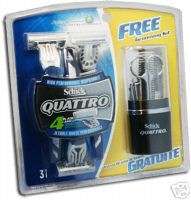 SCHICK QUATTRO FOR MEN WITH WITH FREE GROOMING SET  