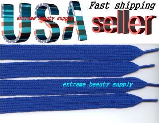 wholesale12 pairs thick FAT shoelaces shoe lace BLUE  