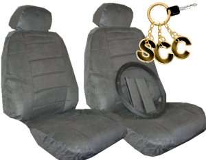 GREY Car Truck SUV Seat Covers LOADED interior package  