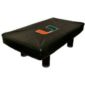  Wave 7 NCAA Licensed Miami Pool Table Cover Sports 