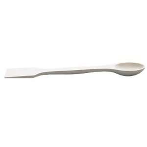 Spatula/spoon, glazed porcelain, autoclavable, CoorsTek, 6.0 mL, 10 