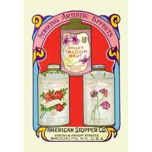  Rose and Violet Talcum Powders 28x42 Giclee on Canvas 
