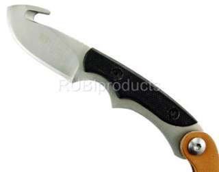   Knife G10 HANDLE Leather Sheath GUT HOOK Hunting Skinning Knives SN06