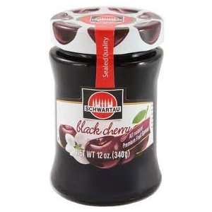 Schwartau, Preserve Black Cherry, 12 Ounce (10 Pack)  
