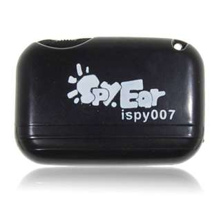 SECRET ITEM  High Tech Spy Ear iSpy 007 Sound Amplifier   Black 