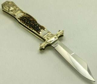 Hammer Brand Knives Small Riverboat Stag Knife HB1SMST  