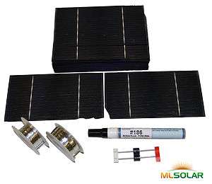 300 w 3x6 Solar Cell Kit for DIY Solar Panel 80% Size  