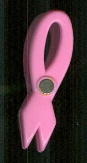 Susan G Komen Breast Cancer Pink Ribbon Chip Bag Clip Refrigerator 
