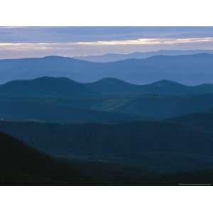  Twilight View of the Blue Ridge Mountains National 
