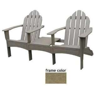  Eagle One Recycled Plastic Double Adirondack With Table 
