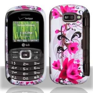  Red Pink Rose on White Snap on Hard Skin Shell Protector 