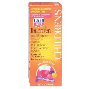   Aid Childrens Ibuprofen, Bubble Gum Ages 2 11