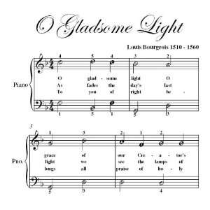  O Gladsome Light Easy Piano Sheet Music Christian Books