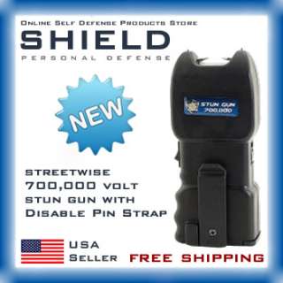 Streetwise 700,000 Volt Stun Gun with Alarm and Holster  