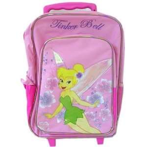   Tinkerbell Tinker Bell Rolling Luggage Backpack  Full size School bag