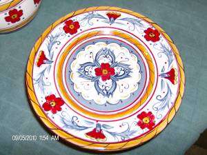 Tabletops Gallery Italiano Hand Painted 8 3/4 Plates  