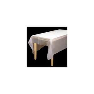  White Frosted Plastic Table Cover