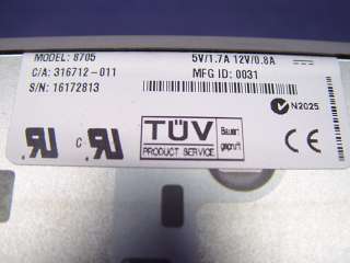   820 DX 8mm Internal Tape Drive SCSI 8705 270001 982 370 2882  
