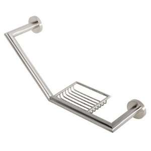   Grab Bar with Integrated Soap Dish Finish Stainless Steel Home