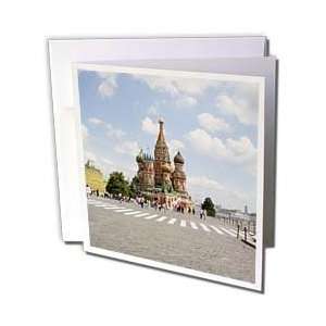   St. Basils Cathedral in Moscow   Greeting Cards 6 Greeting Cards with
