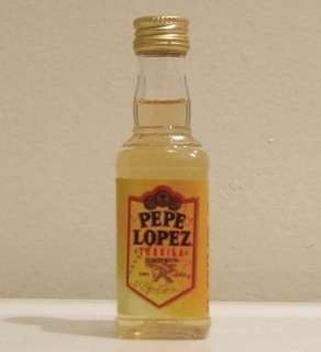MINIATURE ~ PEPE LOPEZ GOLD TEQUILA   Collectible  