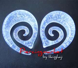 00g 10mm Earrings Ear Plugs Rings 00 GAUGE G Spiral body piercing A01 