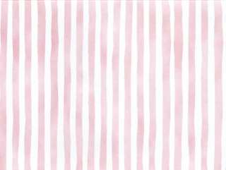90 Pink Watercolor Stripes Folded Thank You Cards  