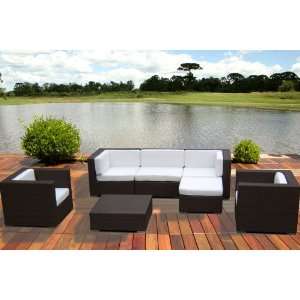   7pc Vila Deep Seating New Sectional Sofa Set Patio, Lawn & Garden