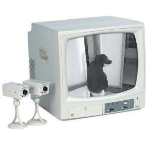 com GE 52632 SECURITY SYSTEM W/ 2X BLACK&WHITE CAMERAS, 12IN MONITOR 