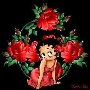    Betty Boop & Roses Cross Stitch Chart Arts, Crafts & Sewing
