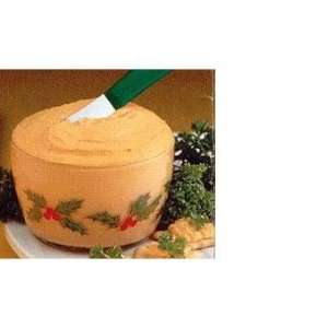 Holly Berry Cheddar Cheese Spread Bowl Gift  Grocery 