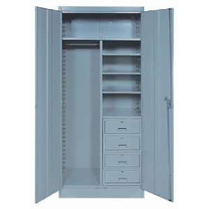 Series Multi Purpose Combination Cabinet with 4 Drawers, 1 Full Shelf 